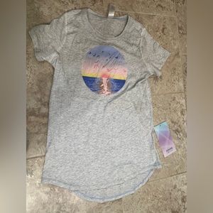 New! Ivivva (by Lululemon) Rise Shine Repeat SS T shirt size 14 girls
